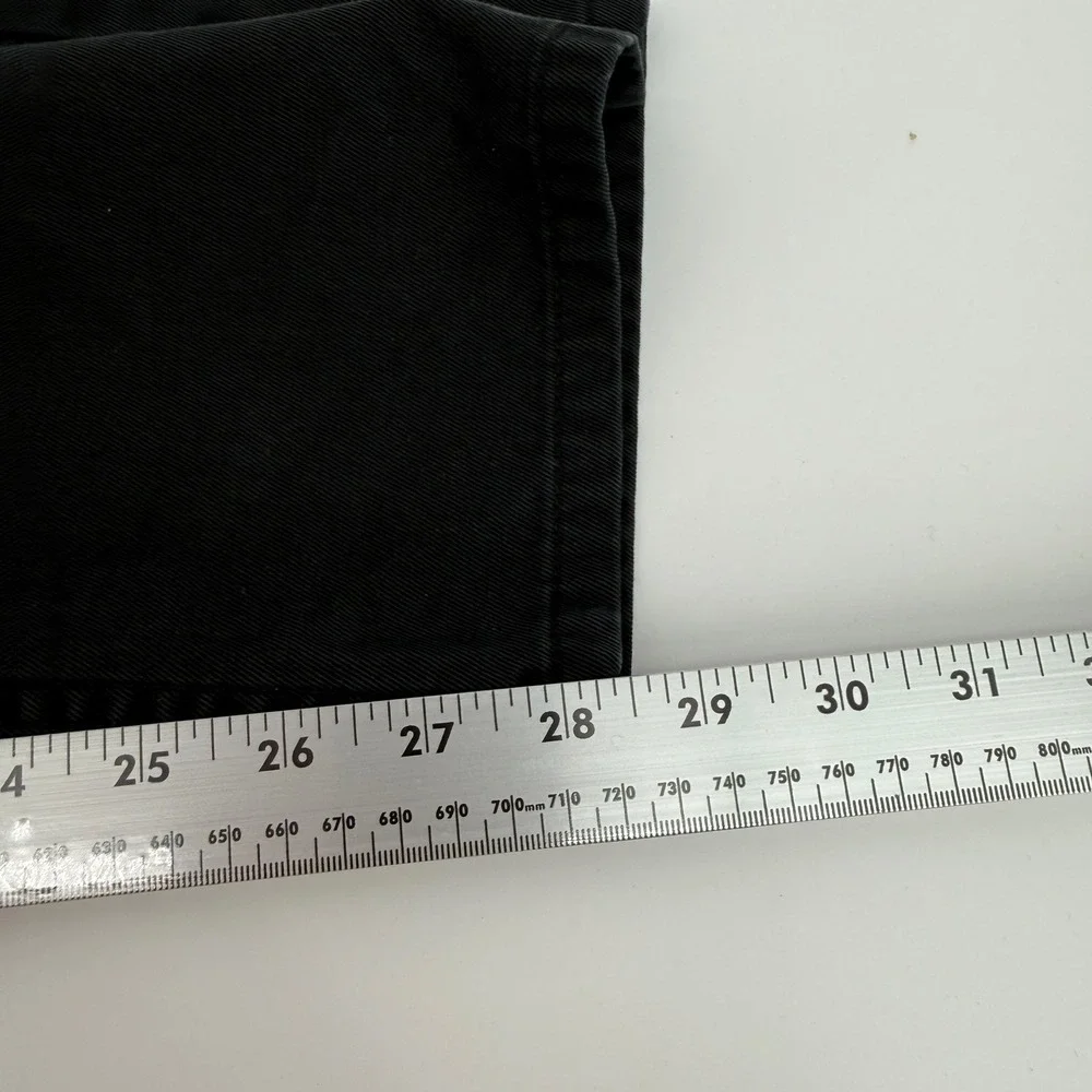 Polo Ralph Lauren‎ Mens Black Cotton Twill Straight Leg 5-Pocket Pants 36x29